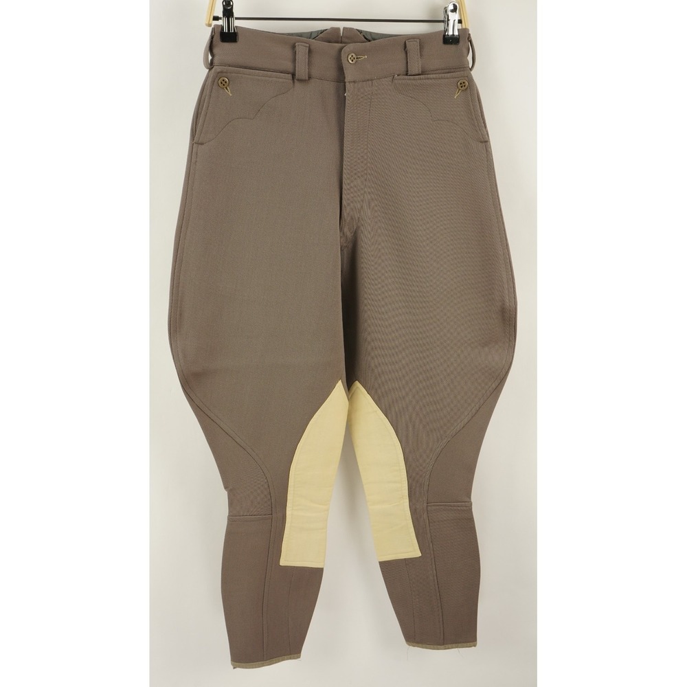 Vintage 1940s Texas Rodeo Breeches 4H Equestrian Pant Size 28 x 26 Beige Stretch